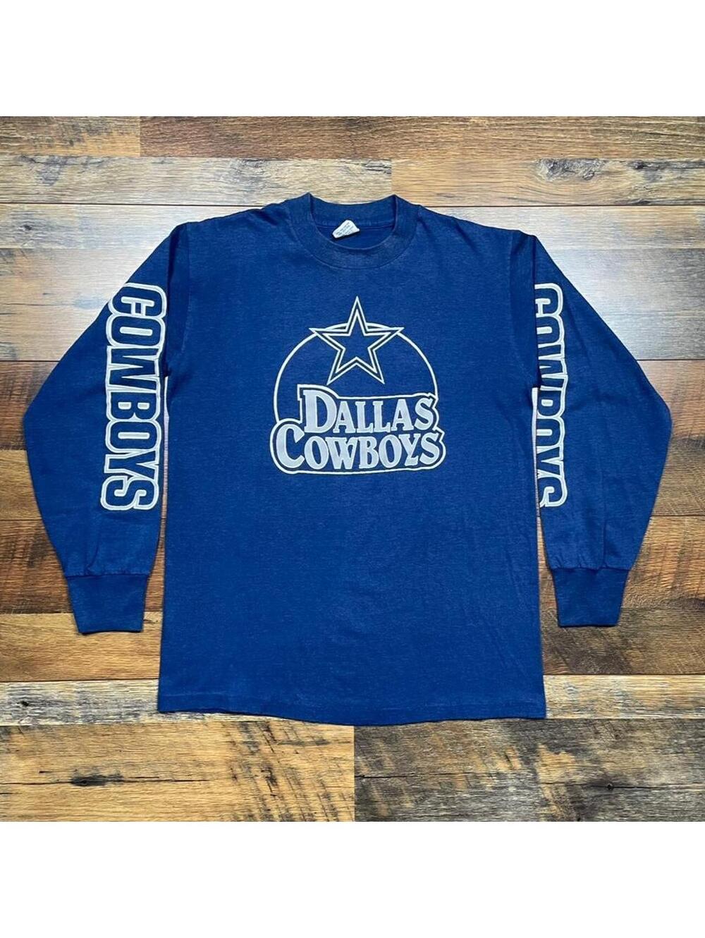 Vintage 80s Dallas Cowboys NFL Long Sleeve T-Shirt Boys XL Logo 7